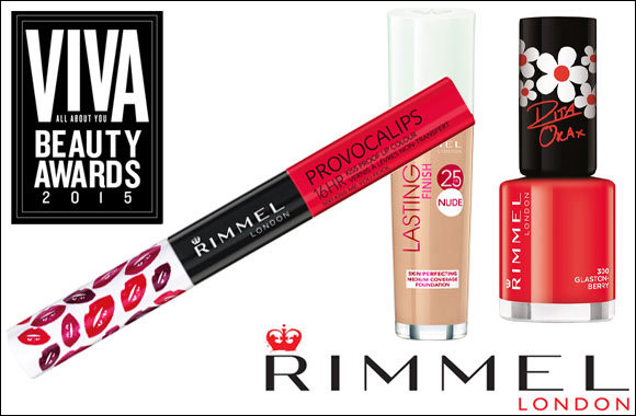 Rimmel dominates the Viva Beauty Awards with 3 awards!